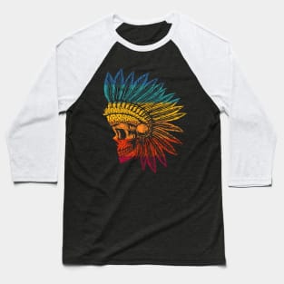 Native Skull Baseball T-Shirt